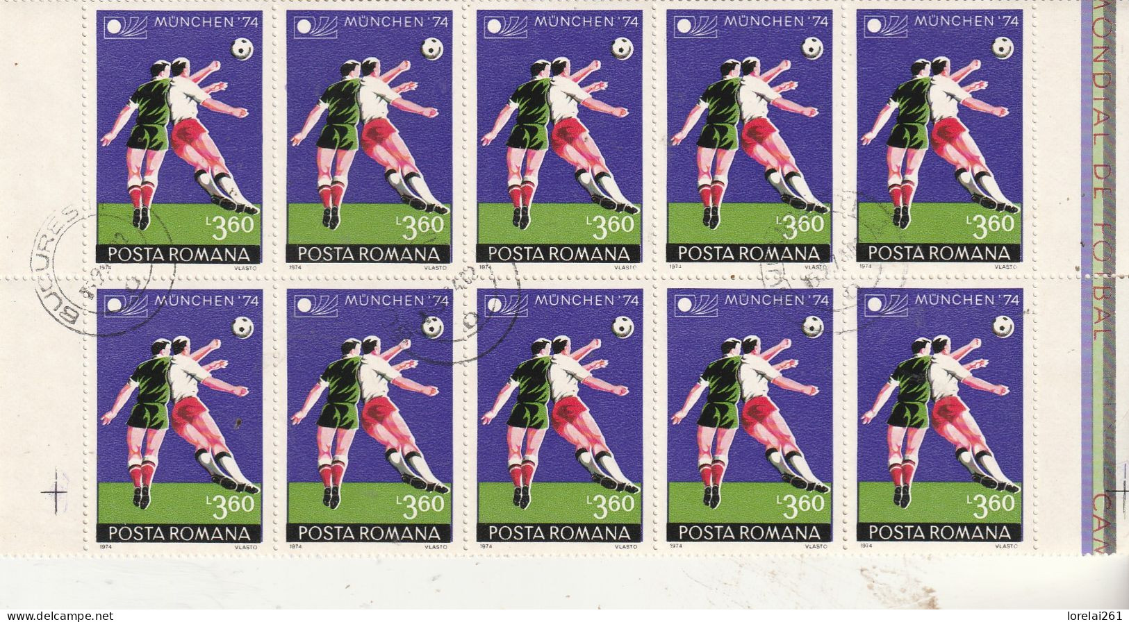 1974 - Munich 74 / FULL X 10 - Full Sheets & Multiples