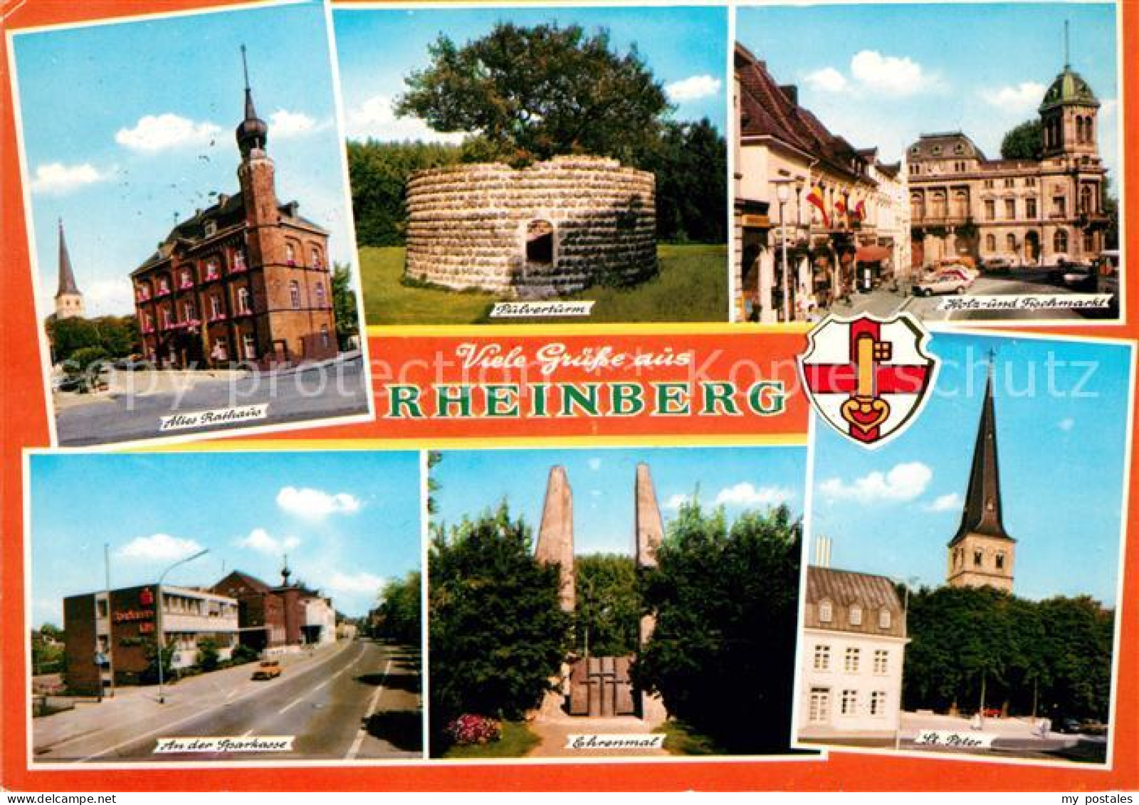 73066534 Rheinberg Altes Rathaus Pulverturm Holz Und Fischmarkt Sparkasse Ehrenm - Rheinsberg