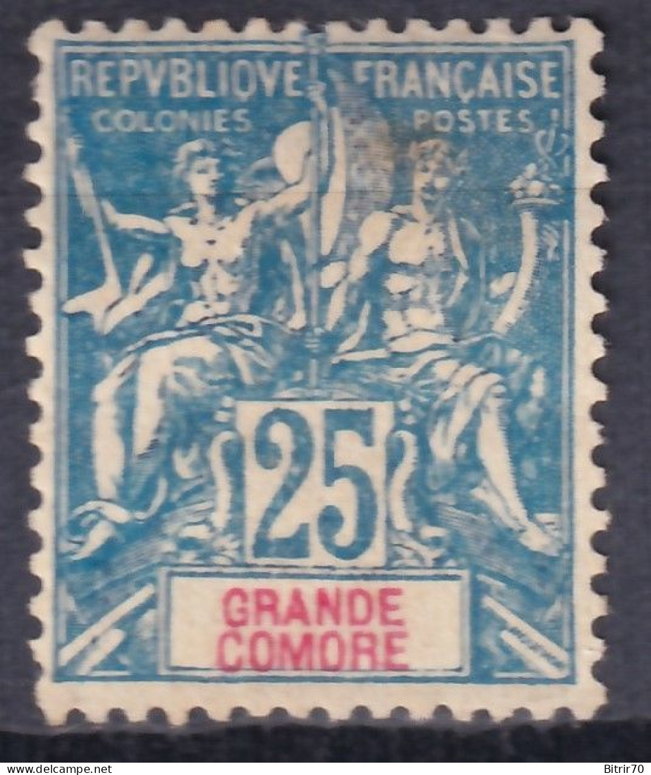 Grande Comore, 1907-07  Y&T. 16, MH. - Unused Stamps
