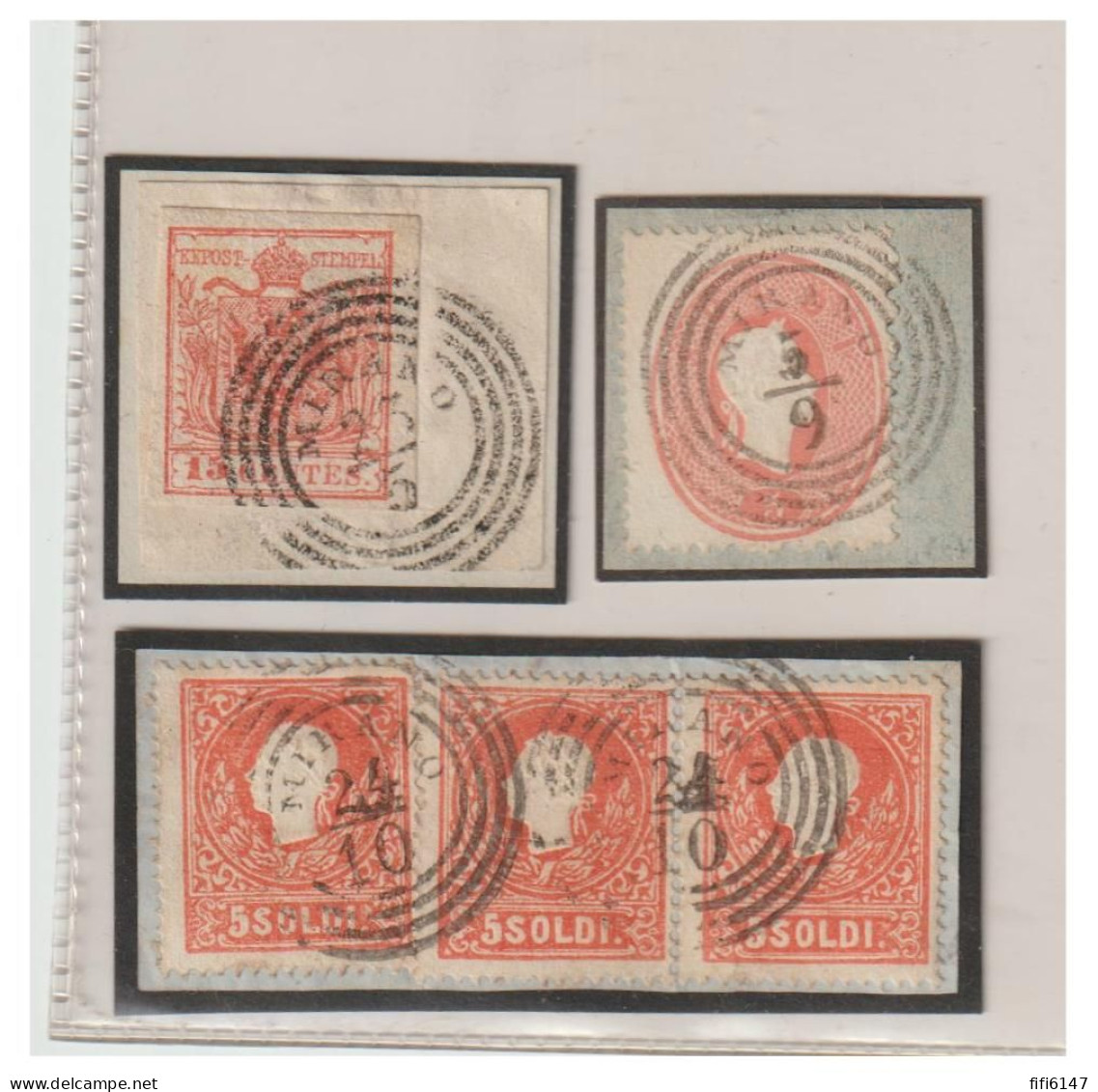 ITALIE --LOMBARDIE VENETIE --Lot De Timbres Oblitérés De MIRANO -- - Lombardo-Veneto