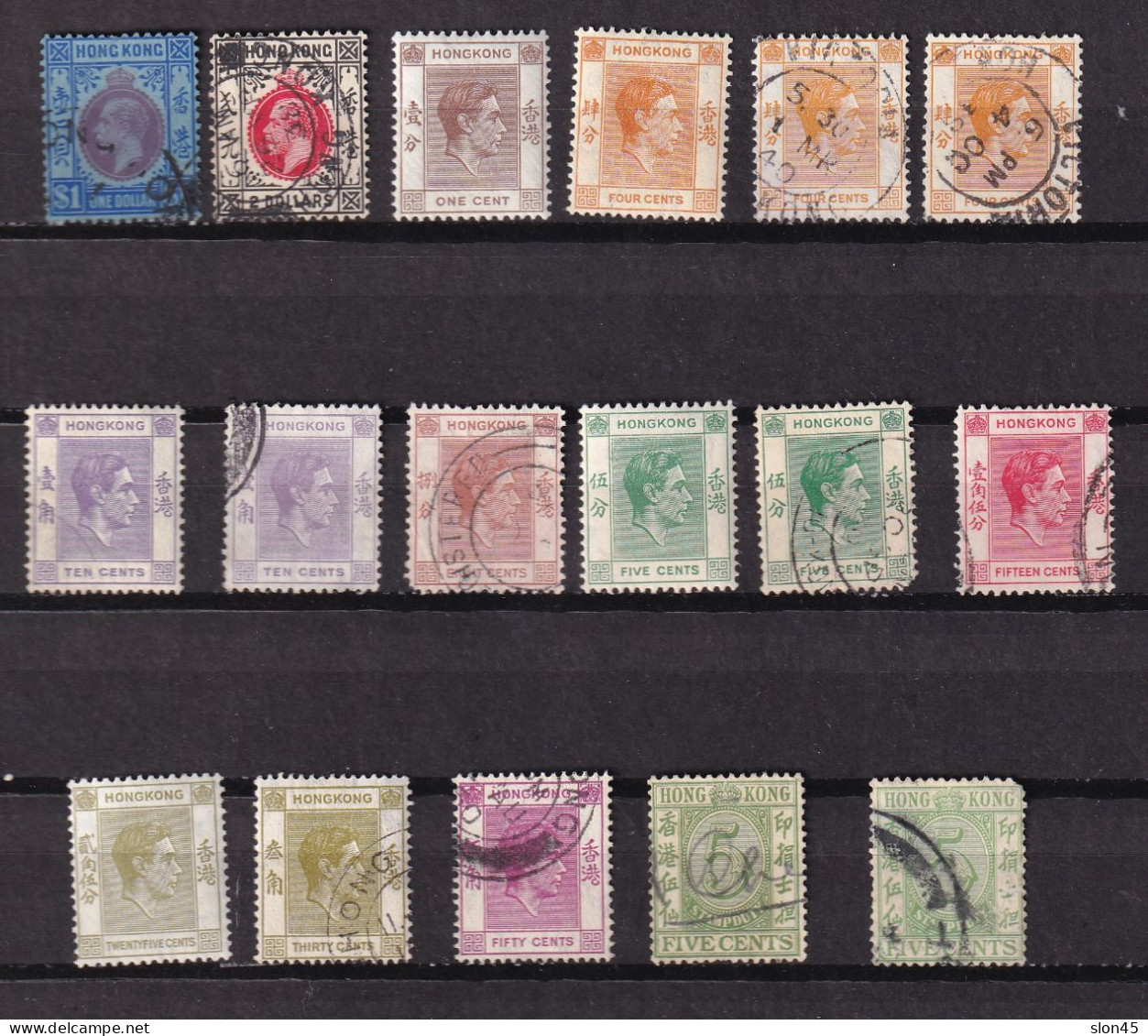 Hong Kong Accumulation 1921 And Up King George V/George VI Mostly Used 15953 - Gebraucht