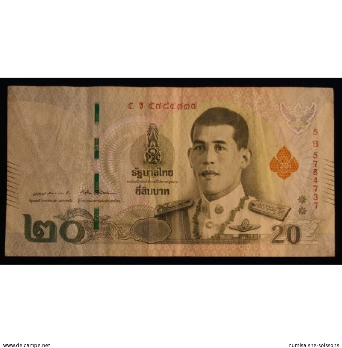 THAILANDE - PICK 135 - 20 BAHT - NON DATE (2018) - TTB/SUP - Tailandia