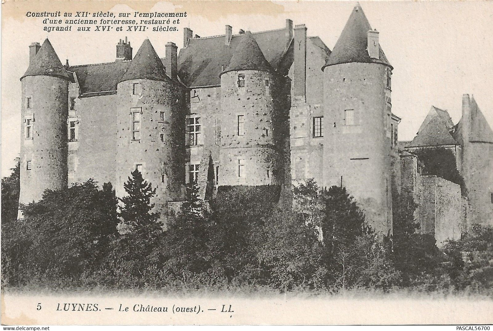 CPA LUYNES - LE CHATEAU OUEST ***PEU COURANTE *** - Luynes