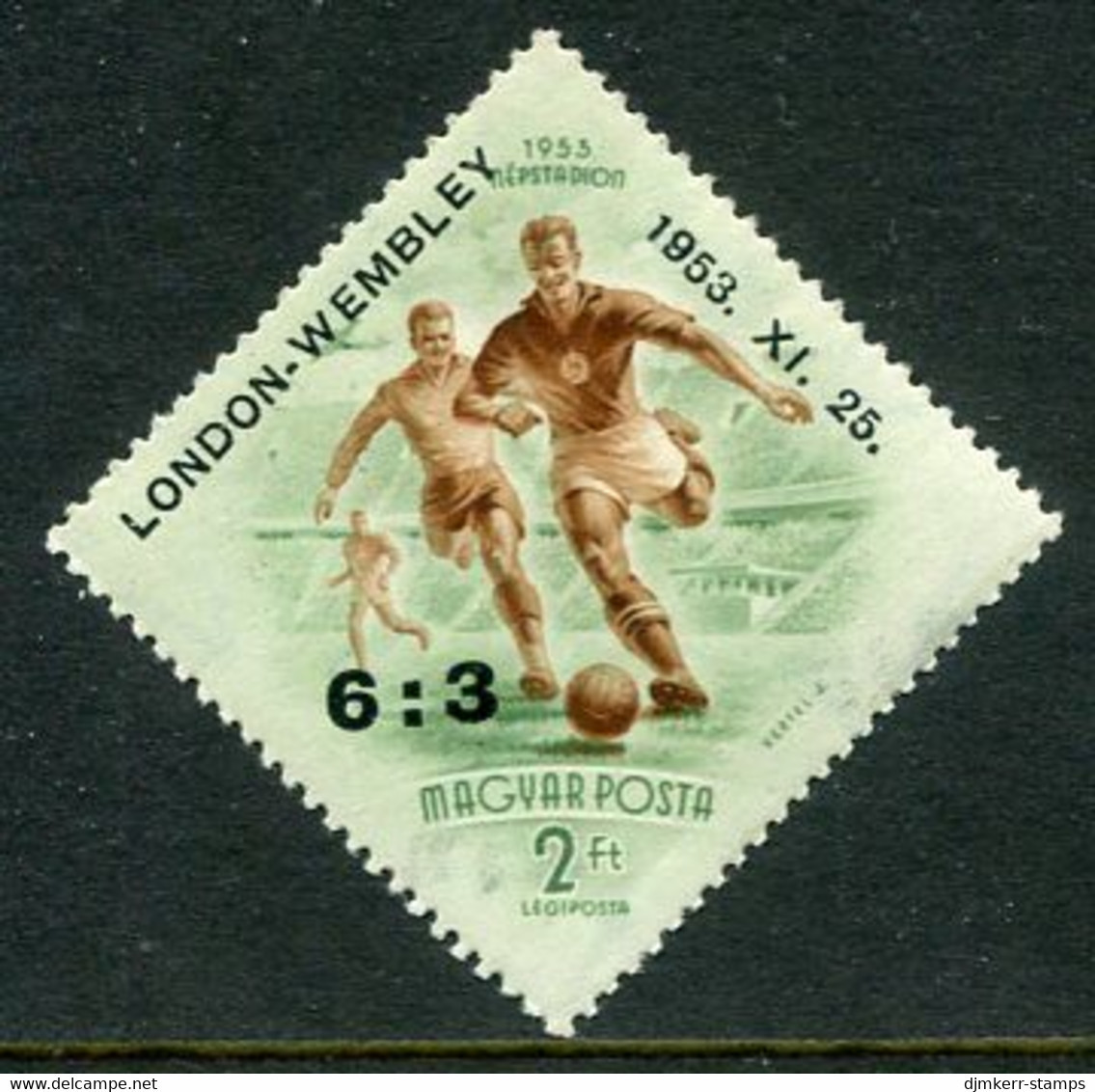 HUNGARY 1953 Football Victory Overprint MNH / **.  Michel 1340 - Nuovi