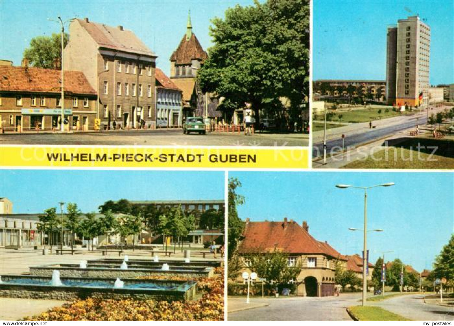 73065936 Guben Wilhelm Pieck Strasse Hochhaus HOG Neue Welt Karl Marx Strasse Gu - Guben