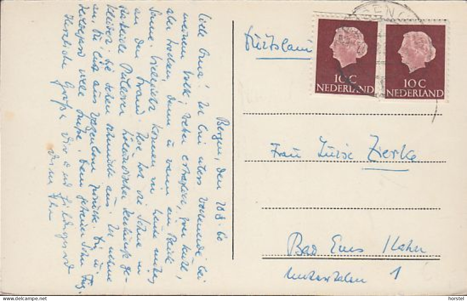 Netherland - Bergen (N.H.) - Oude Hof - 2x Nice Stamps - Alkmaar