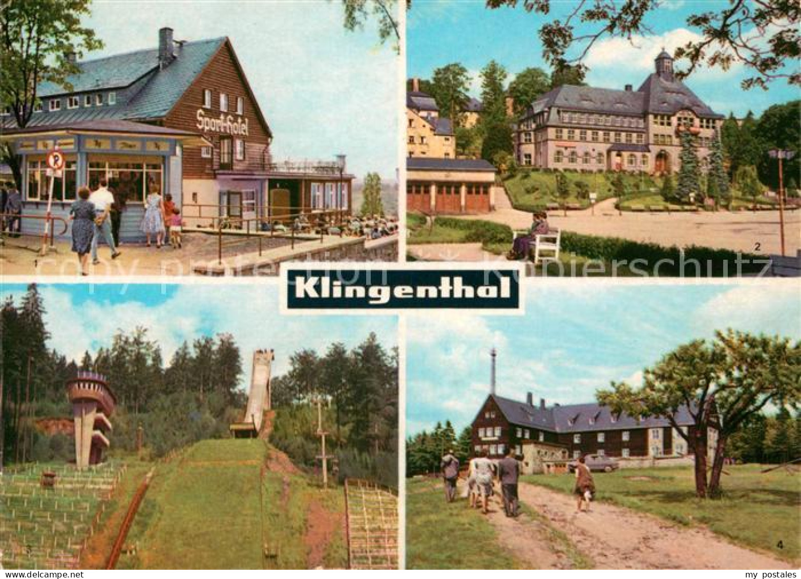 73065355 Klingenthal Vogtland HOG Sporthotel Rathaus Skisprungschanze Jugendherb - Klingenthal