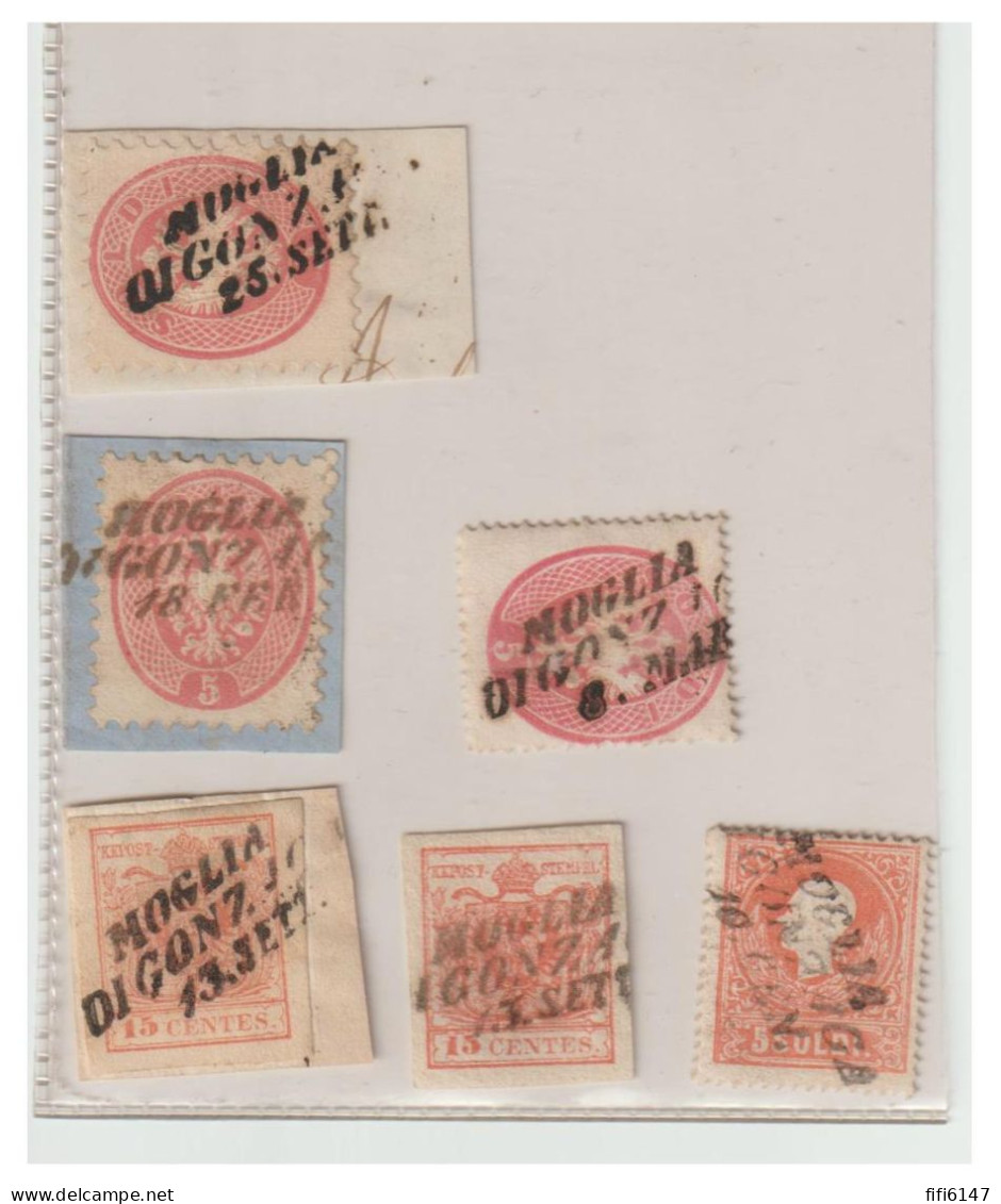 ITALIE --LOMBARDIE VENETIE --Lot De Timbres Oblitérés De MOGLIA DE GONZAGA -- - Lombardy-Venetia