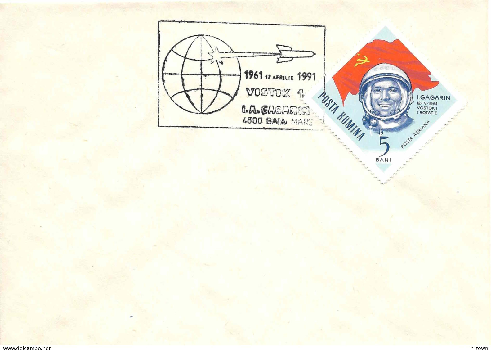 413  Youri Gagarine, Cosmonaute Soviétique, Premier Vol Dans L'espace. Vostok 1, First Human Orbital Spaceflight Gagarin - Europa