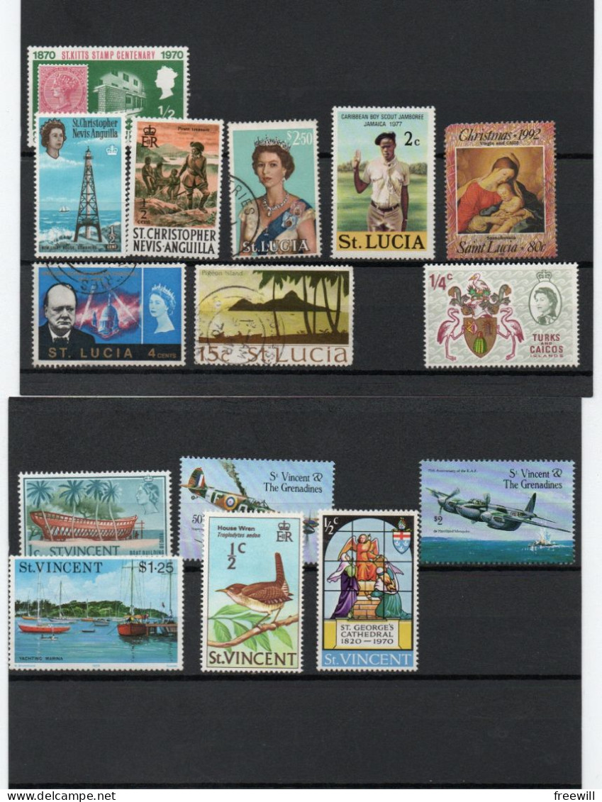 Antilles Britanniques Timbres Divers - Antillen