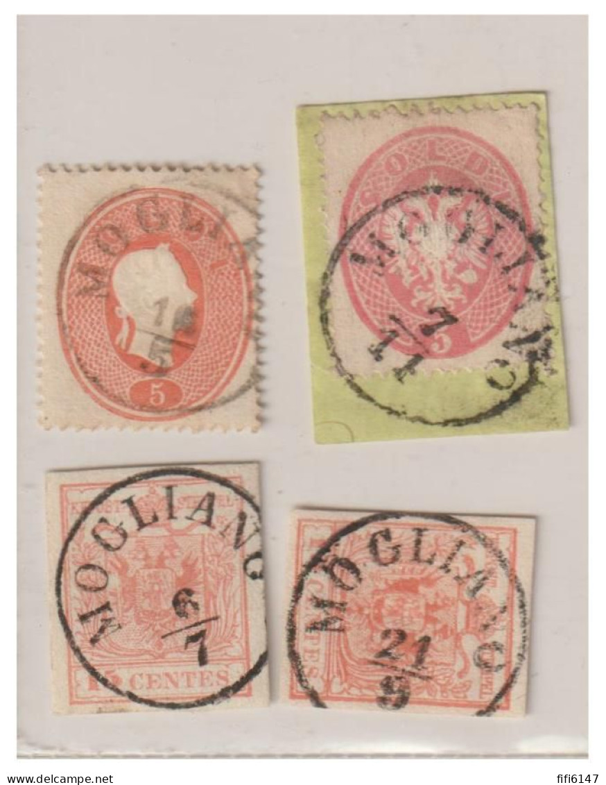 ITALIE --LOMBARDIE VENETIE --Lot De Timbres Oblitérés De MOGLIANO -- - Lombardije-Venetië