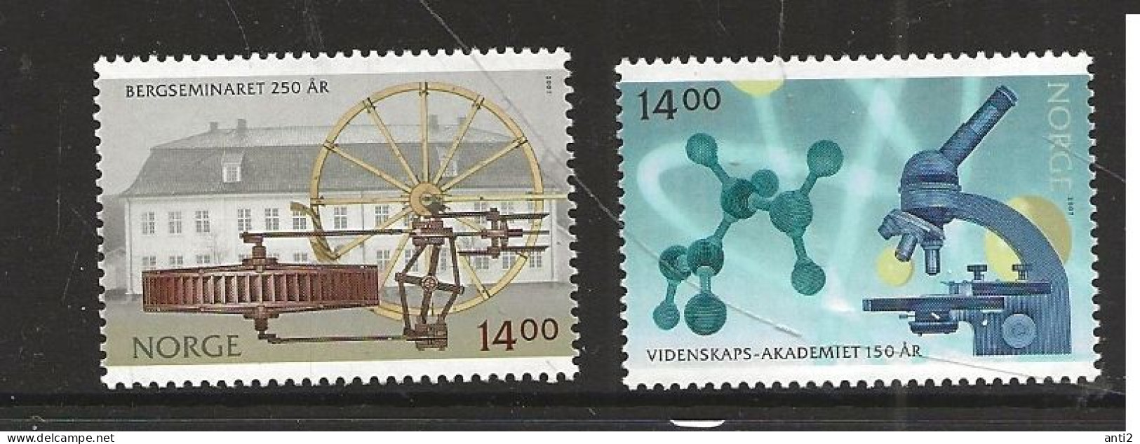 Norway 2007 Science: 250th Anniversary Of The Mountain Seminar, Kongsberg; 150th Anniversary Of The Academy Of Sciences. - Unused Stamps