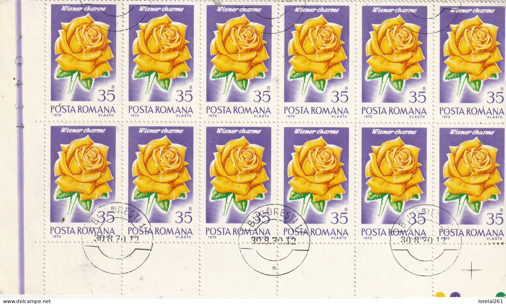 1970 - Des Roses / FULL X 12 - Fogli Completi