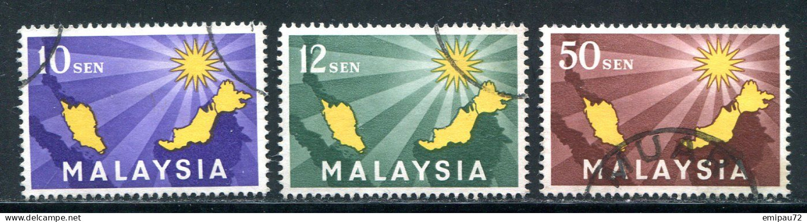 MALAISIE- Y&T N°1 à 3- Oblitérés - Malaysia (1964-...)