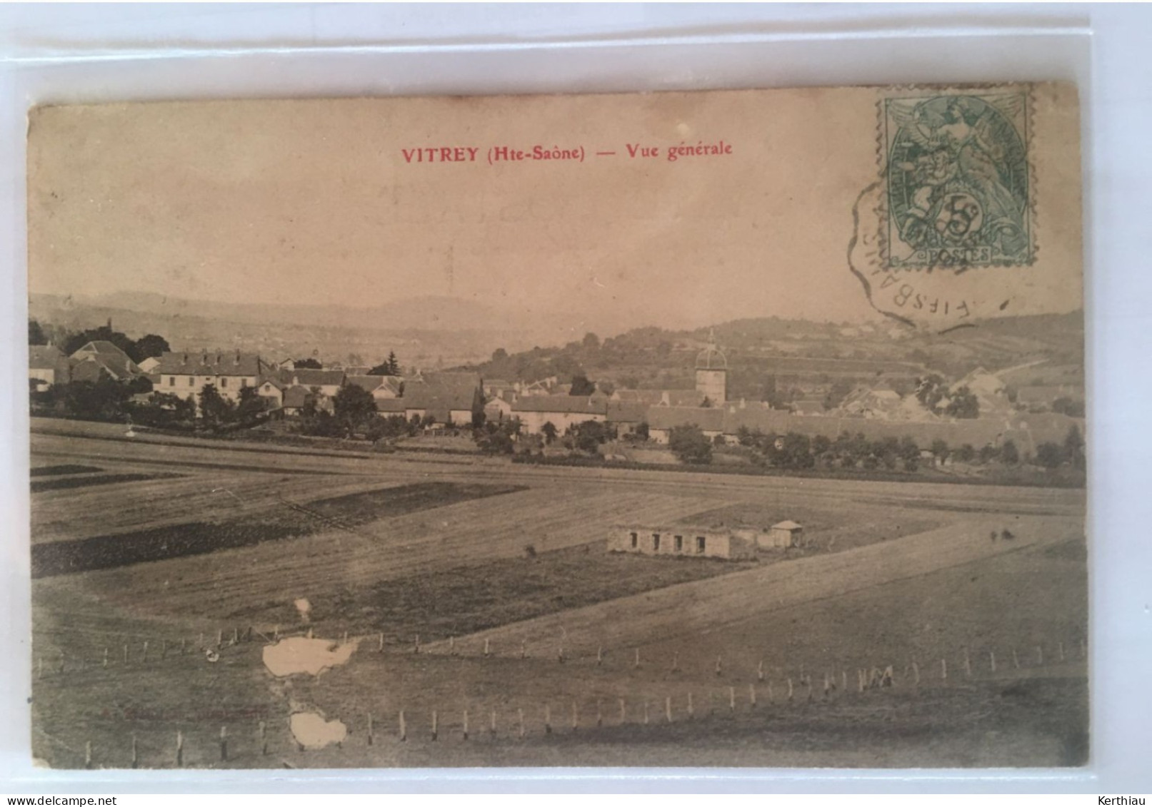 Vitrey - Vue Générale.  Circulée 1907. - Vitrey-sur-Mance