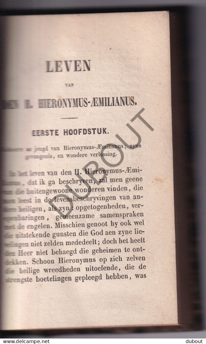 Sint-Niklaas - Leven Van H. Hieronymus-Emillianus, Druk Sint Niklaas 1857  (W267) - Antique