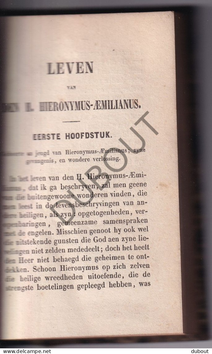 Sint-Niklaas - Leven Van H. Hieronymus-Emillianus, Druk Sint Niklaas 1857  (W267) - Antiguos