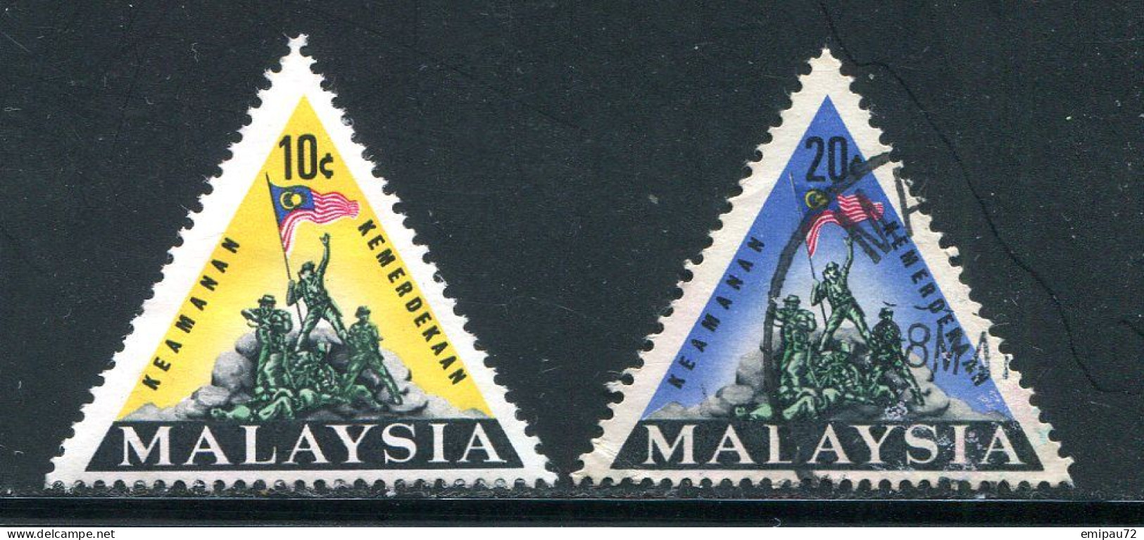 MALAISIE- Y&T N°32A Et 32B- Oblitérés - Malaysia (1964-...)