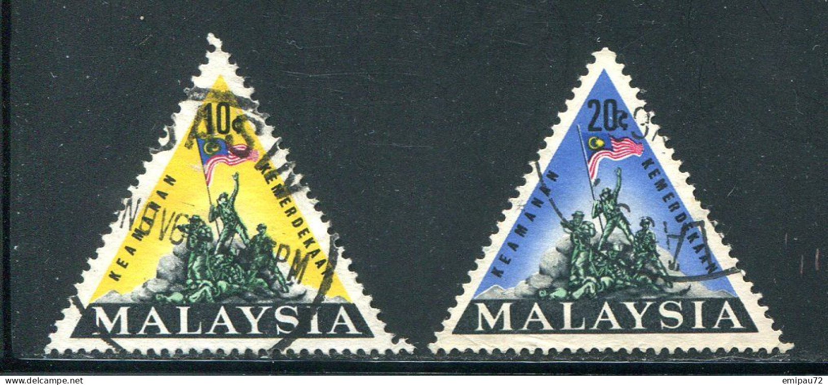 MALAISIE- Y&T N°32A Et 32B- Oblitérés - Malaysia (1964-...)