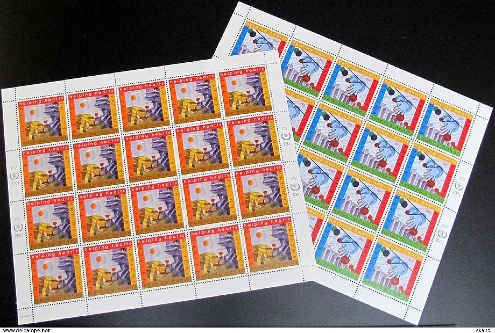 UNO NEW YORK 2001 Mi-Nr. 860/61 Kleinbögen ** MNH - Blocks & Sheetlets