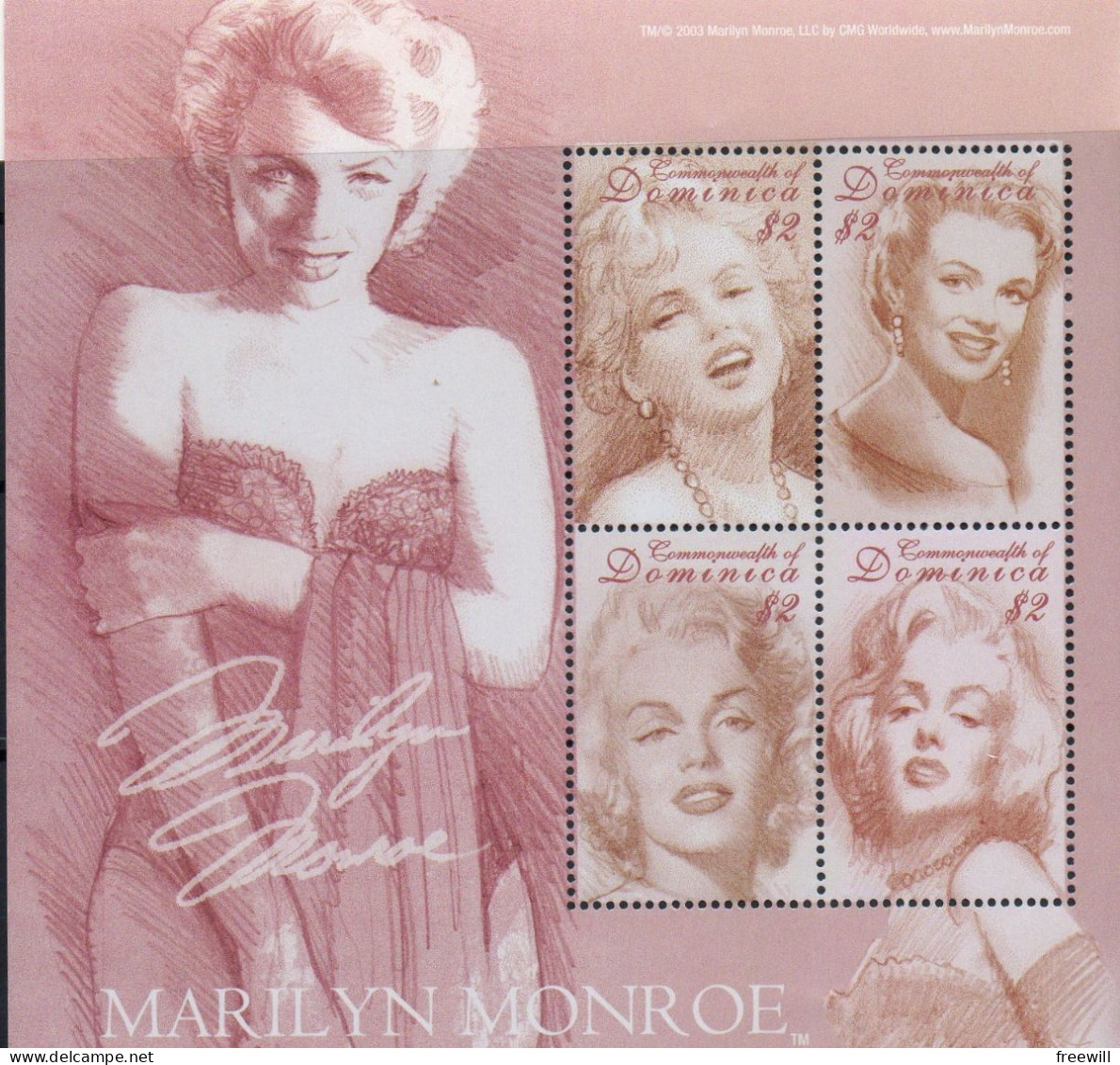 Dominica Dominique Marylin Monroe   2008  XXX - Dominica (1978-...)