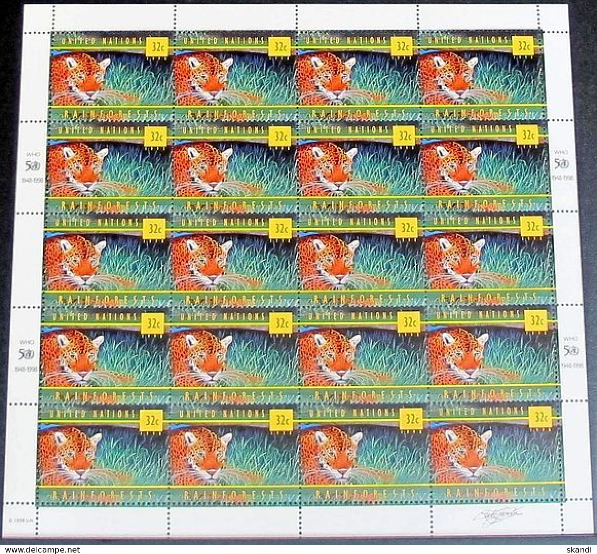 UNO NEW YORK 1998 Mi-Nr. 783 Kleinbogen ** MNH - Blocs-feuillets