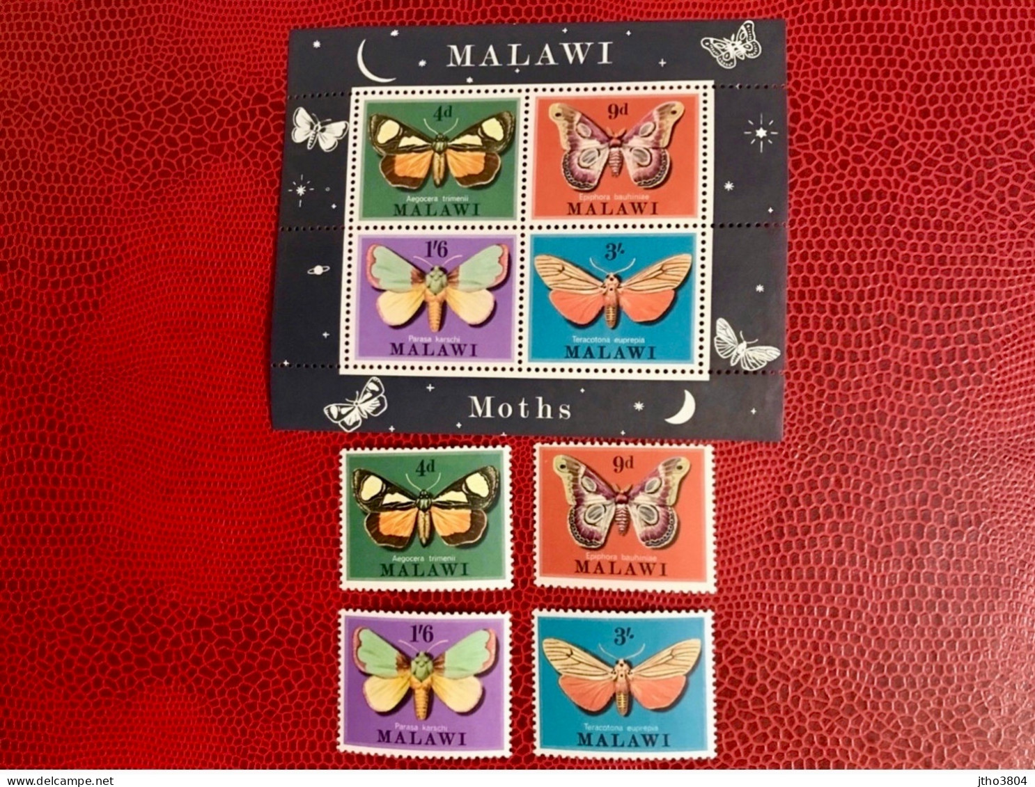 MALAWI 1970 Bloc 4v 4v Neuf MNH ** YT 134 / 137 BF 19 Mariposa Butterfly Borboleta Schmetterlinge Farfalla - Vlinders