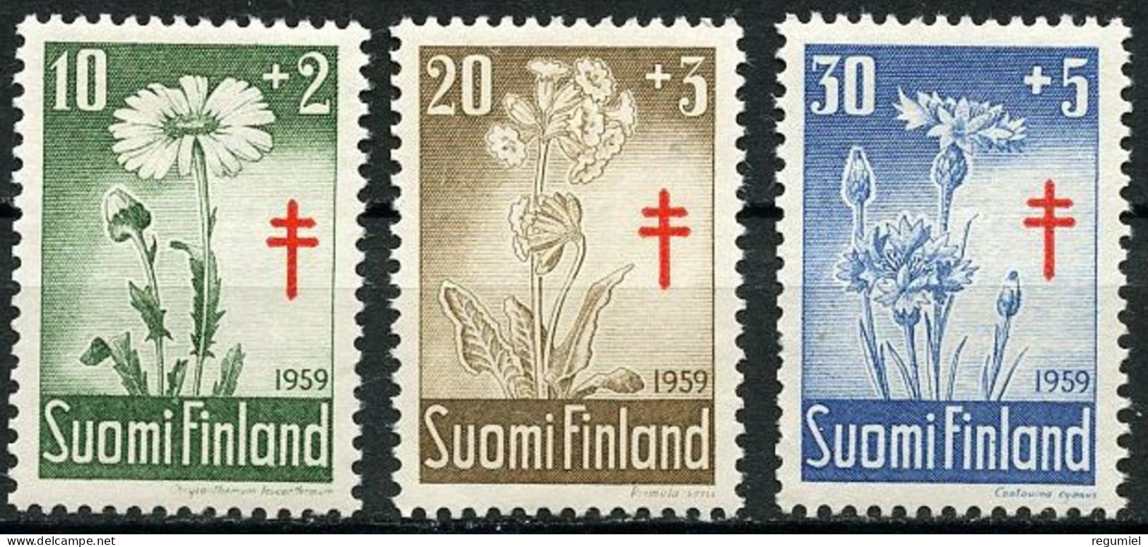 Finlandia 0486/488 ** MNH. 1959 - Neufs