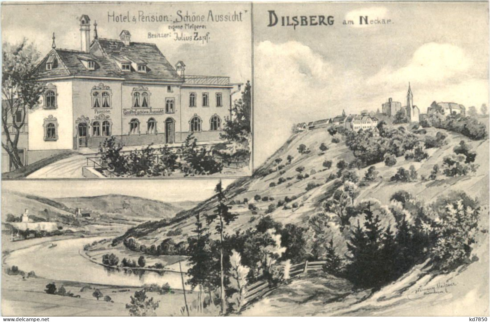 Dilsberg Am Neckar - Hotel Schöne Aussicht - Neckargemuend