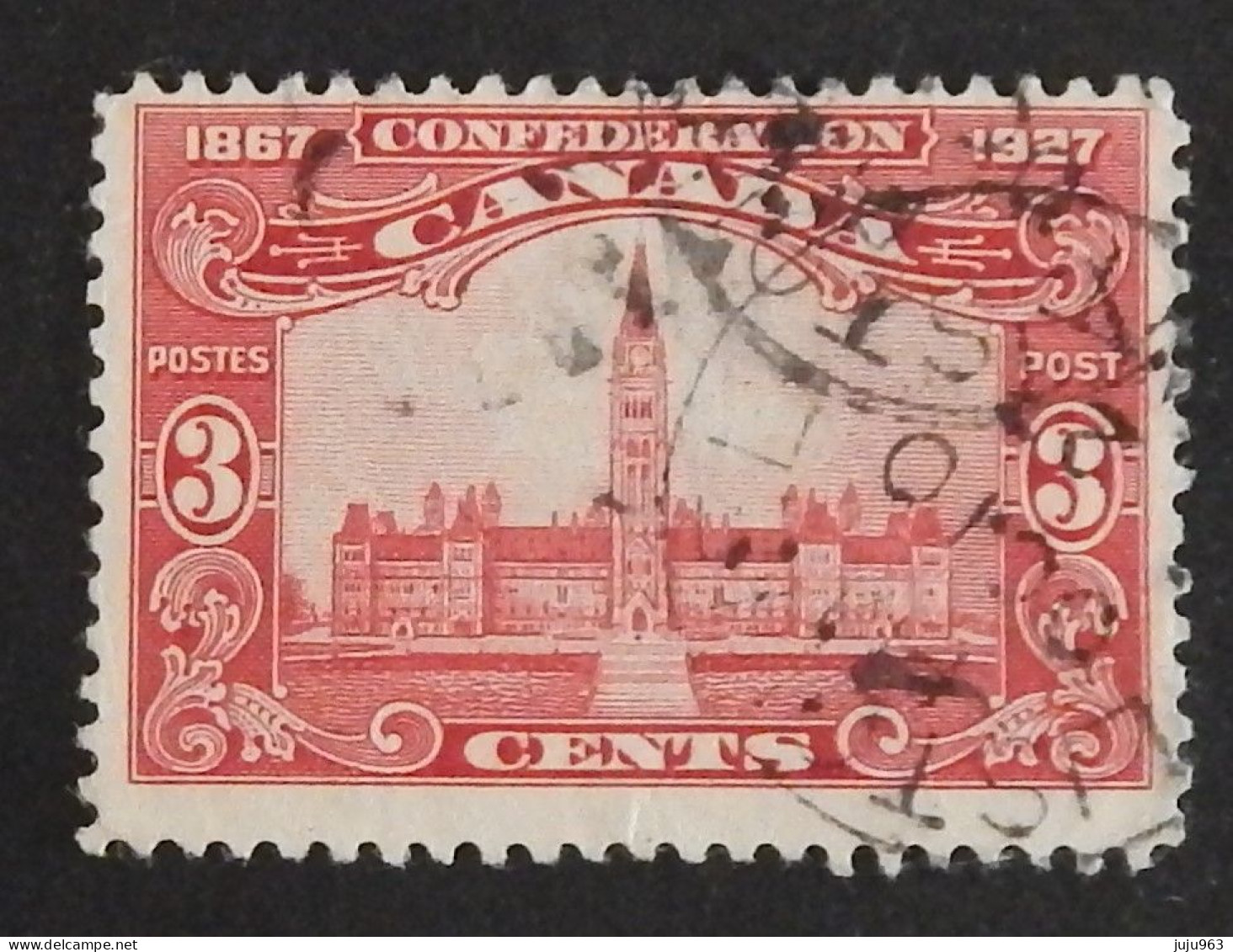 CANADA YT 123 OBLITERE "PARLEMENT A OTTAWA"  ANNÉE 1927 - Oblitérés