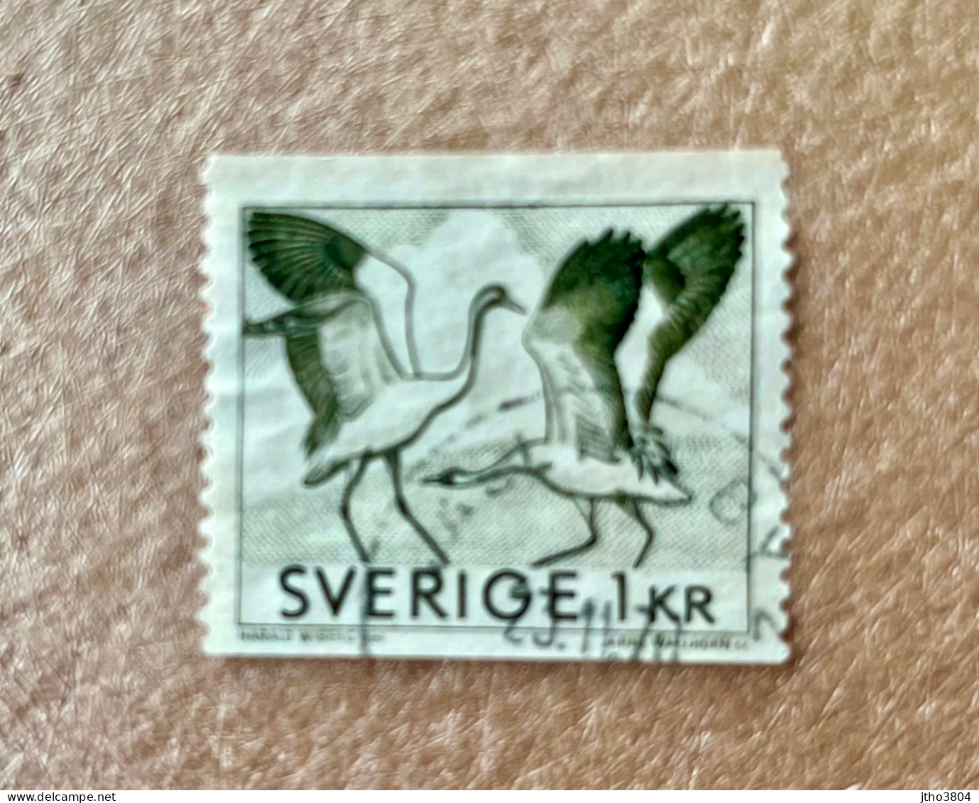 SUEDE 1967 1v Oblitère Décalage Impression YT Mi  Pájaro Bird Pássaro Vogel Ucello Oiseau SWEDEN - Picotenazas & Aves Zancudas