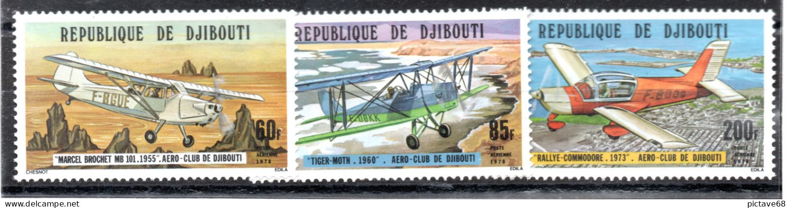 DJIBOUTI /TRANSPORT/ AVIONS / PA N° 116 à 118 * * - Djibouti (1977-...)