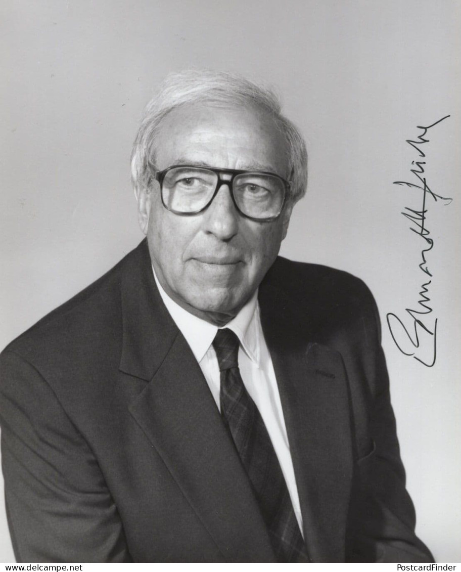 Edmond Fischer Swiss Chemist Nobel Prize Hand Signed Photo - Inventeurs & Scientifiques