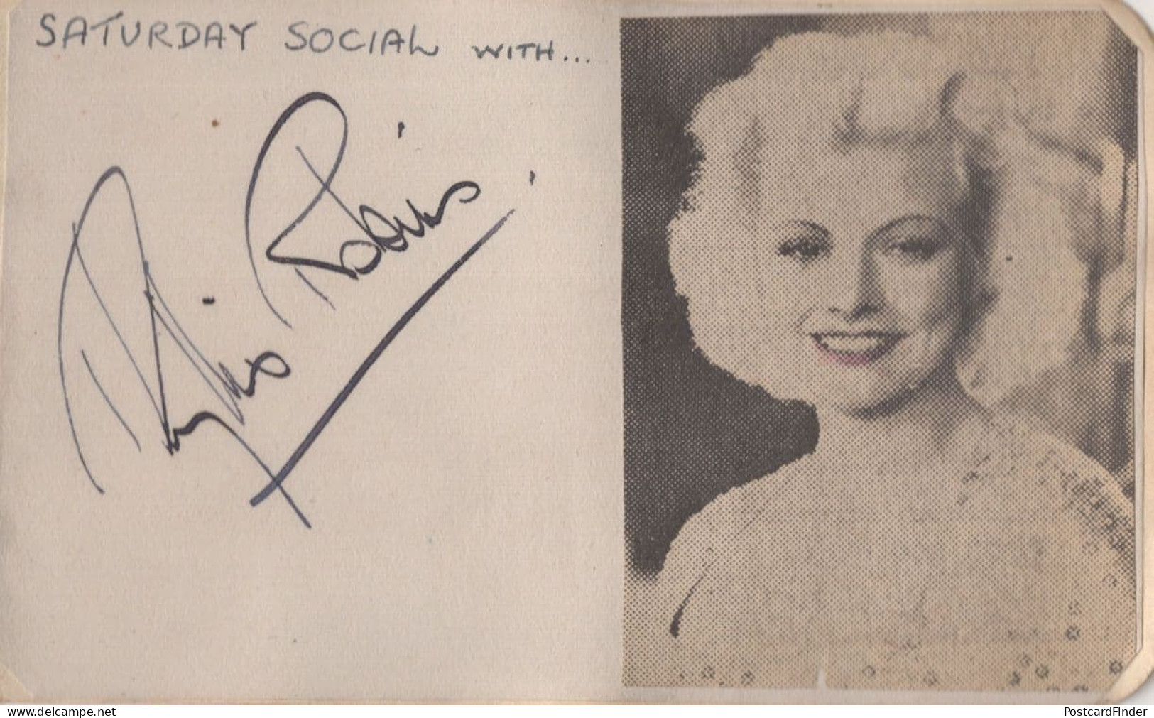 Phyllis Robins 1930s & WW2 Singer Rare Autograph + More - Chanteurs & Musiciens