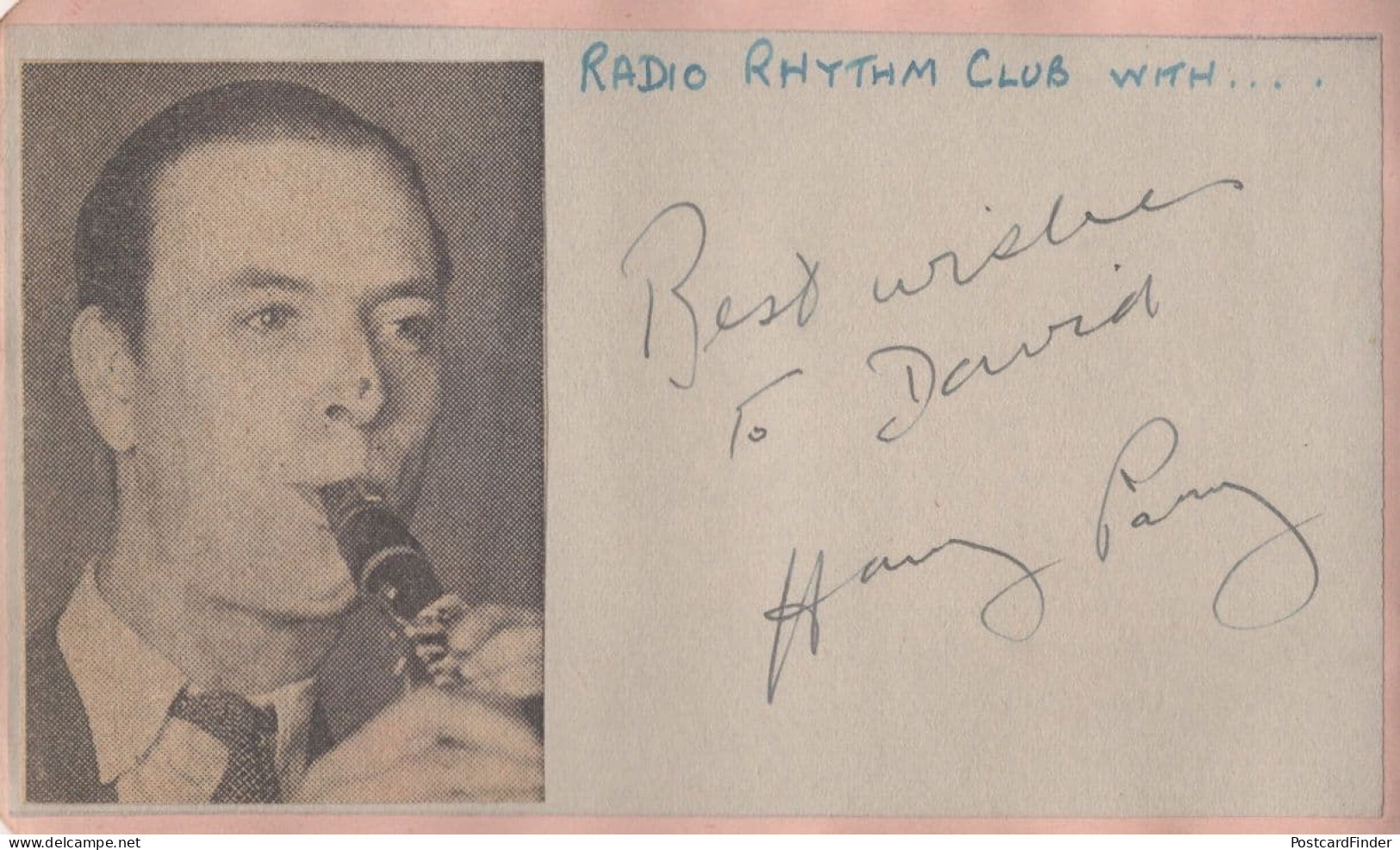 Harry Parry Victor Silvester 2x Jazz Rare Hand Signed Autograph S - Cantantes Y Musicos