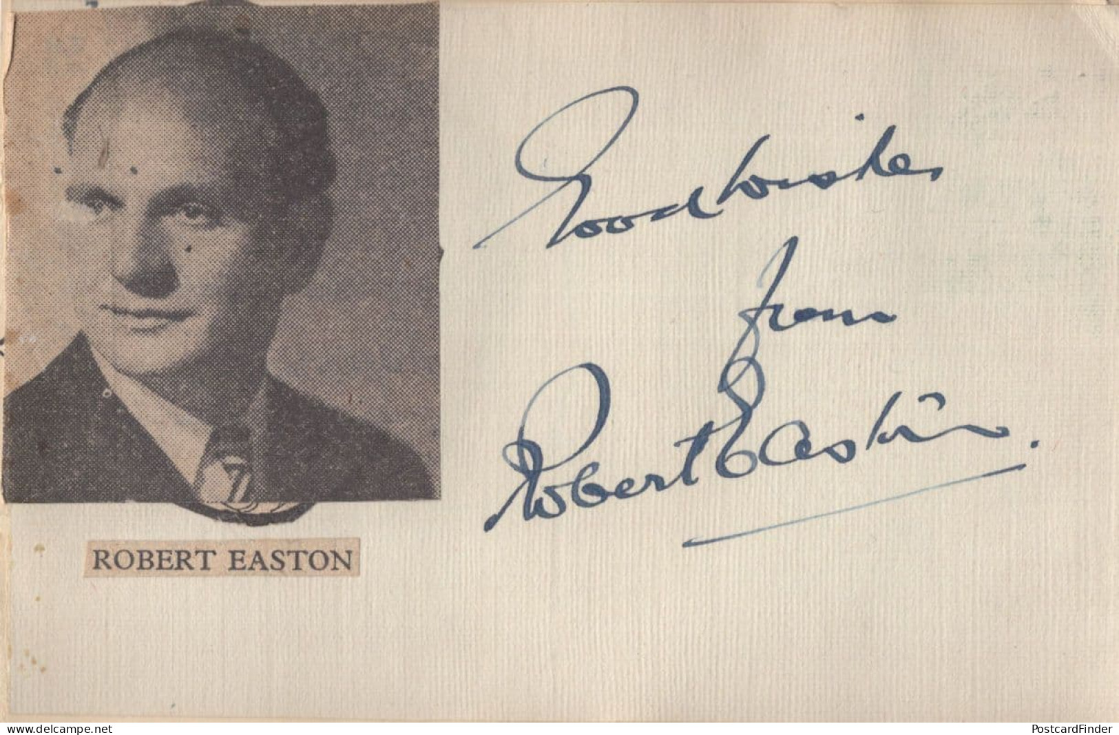 Leslie Woodgate WW2 Music Conductor Robert Easton 2x Autograph - Singers & Musicians