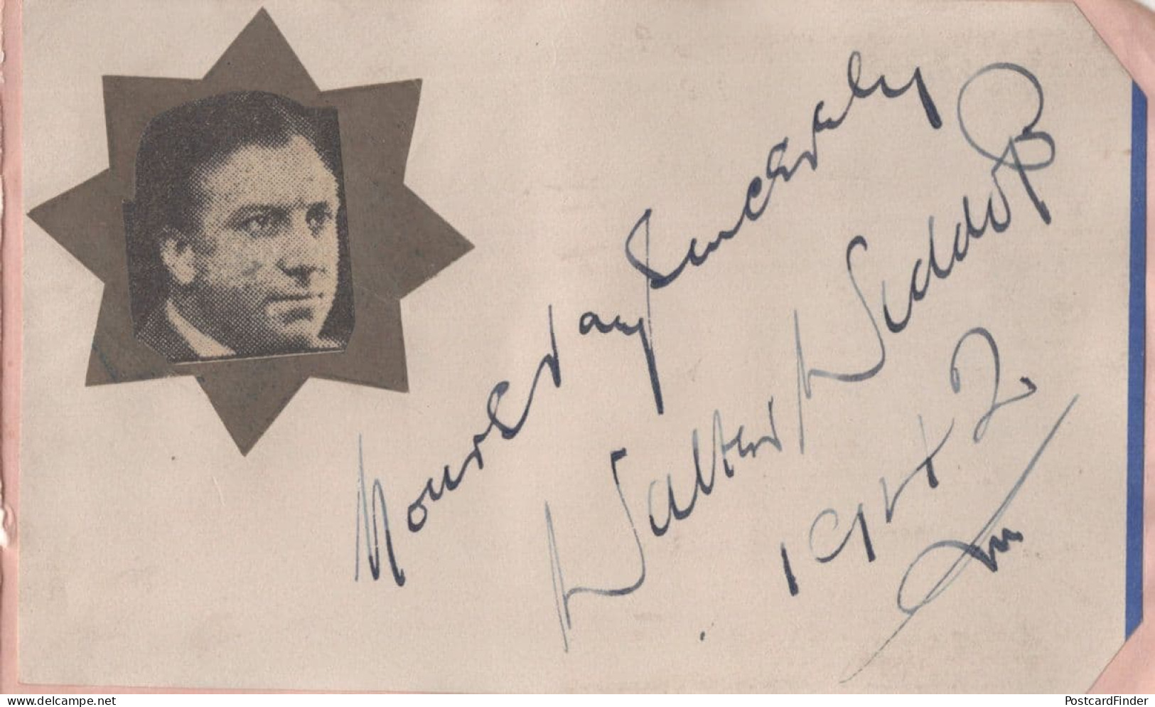 Walter Widdop BBC Radio Opera Tenor Old Hand Signed Autograph - Cantanti E Musicisti