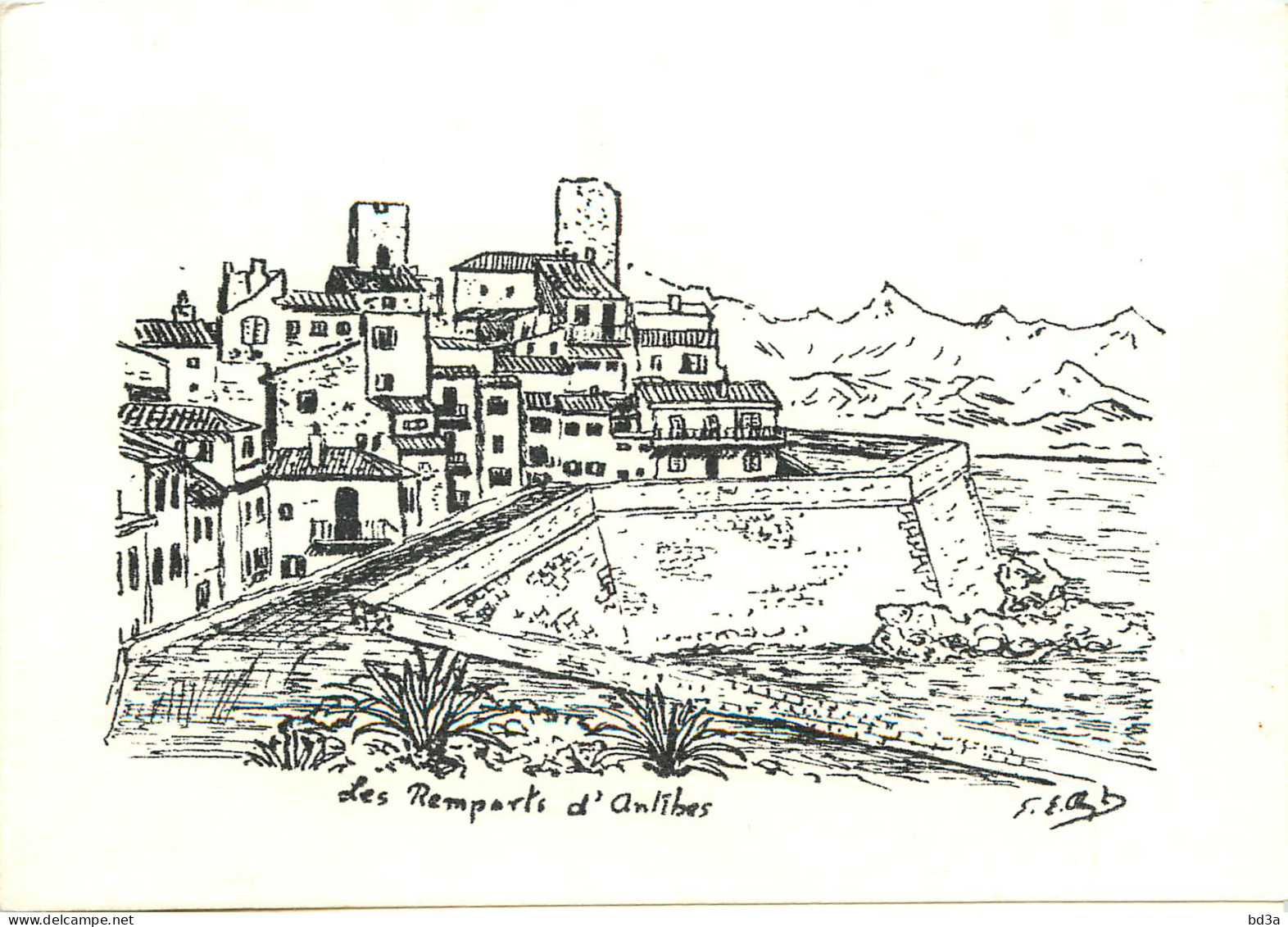 06 ANTIBES LES REMPARTS ILLUSTRATION - Antibes - Les Remparts