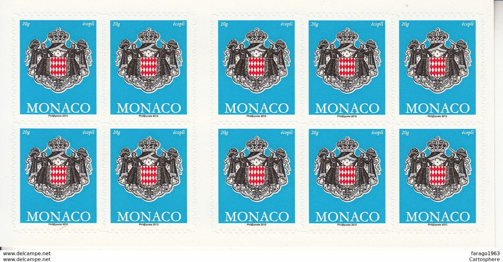 Monaco - Carnet YT N° 17 - Neuf Sans Charnière - 2012 - Booklets