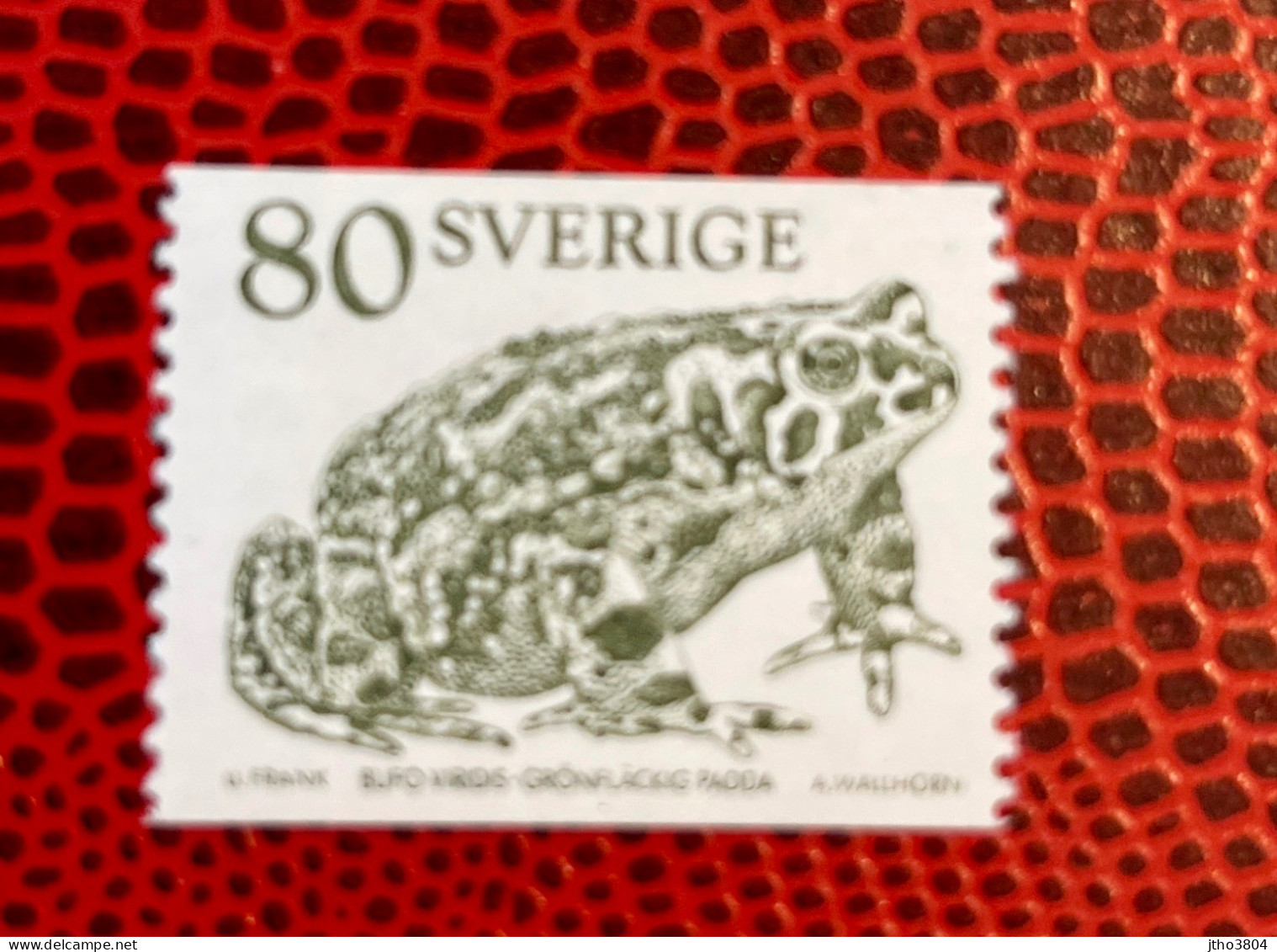 SUEDE 1979 1v Neuf MNH ** YT 1059  Reptil Reptile  Rettile Schlange SWEDEN - Frogs