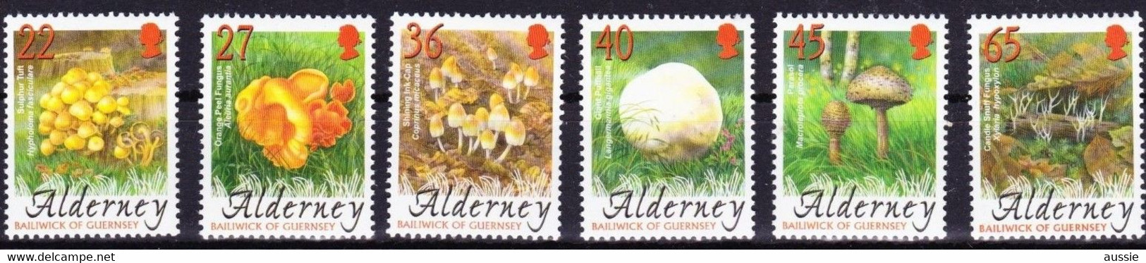 Alderney Aurigny 2004 Yvertn° 225-230 *** MNH Cote 12,50 Euro Champignons Paddestoelen Mushrooms - Alderney