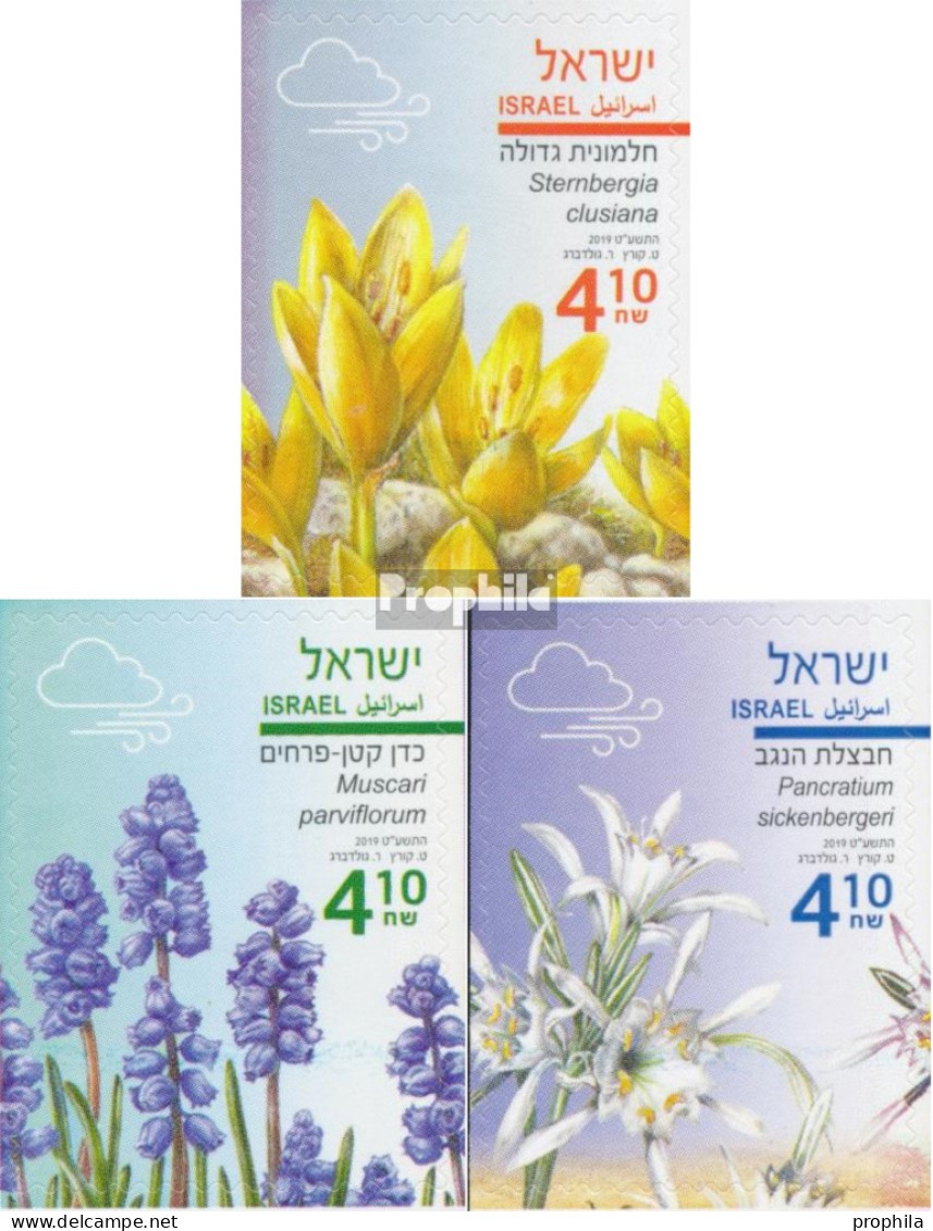 Israel 2702-2704 (kompl.Ausg.) Postfrisch 2019 Herbstblumen - Unused Stamps (without Tabs)