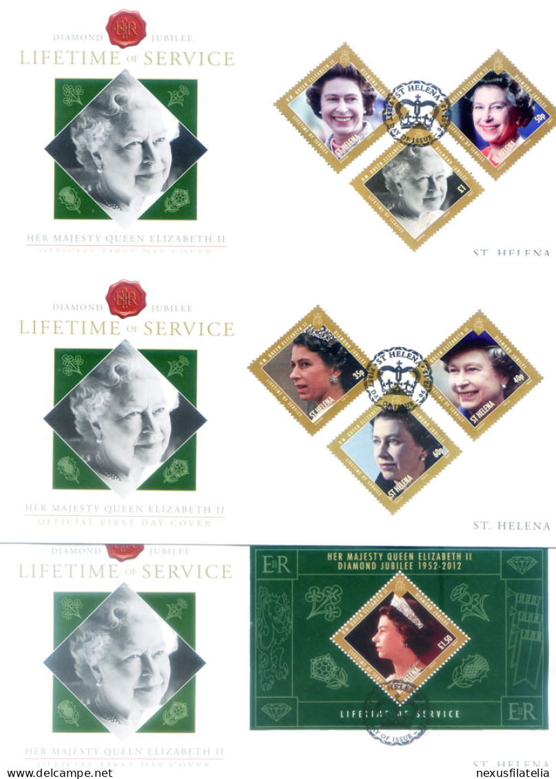 Famiglia Reale 2012. 2 FDC. - Saint Helena Island