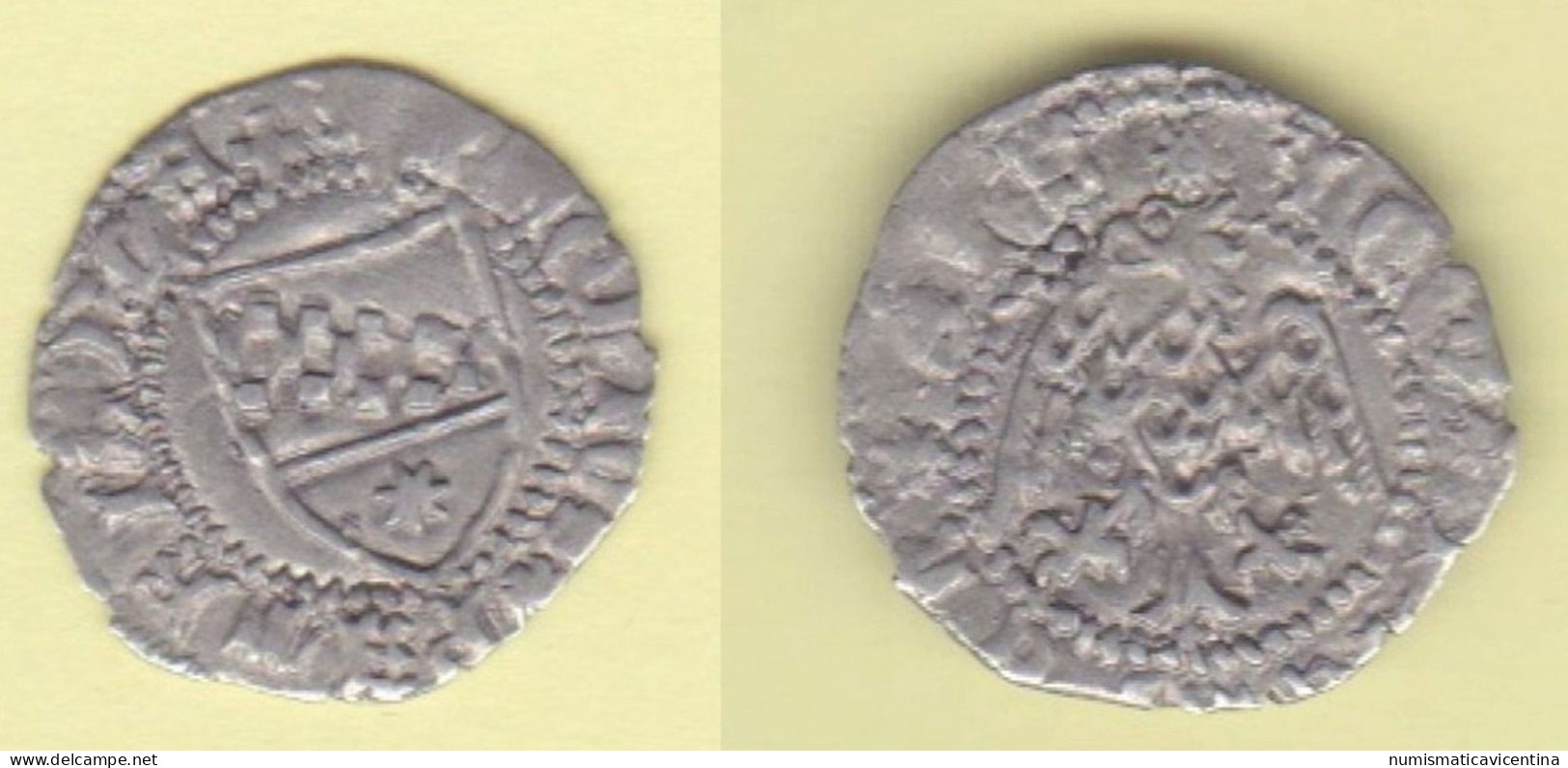 Aquileia  Denaro Antonio Pancera II^ Patriarca Silver Coin - Monedas Feudales