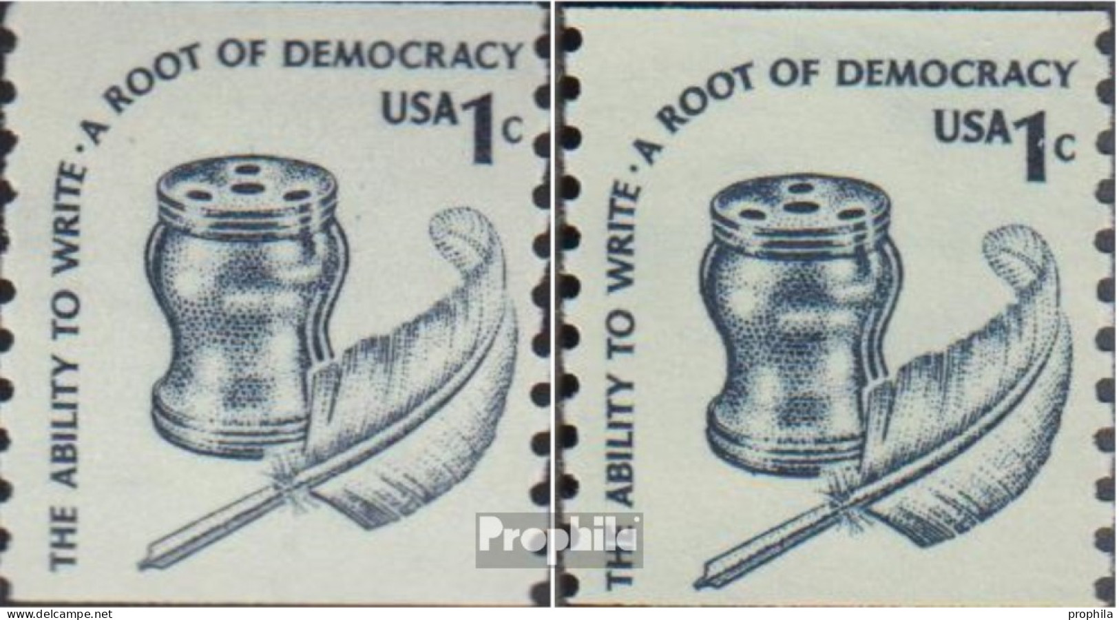 USA 1320C U Yb,1320C Z Yb Postfrisch 1977 Americana - Unused Stamps
