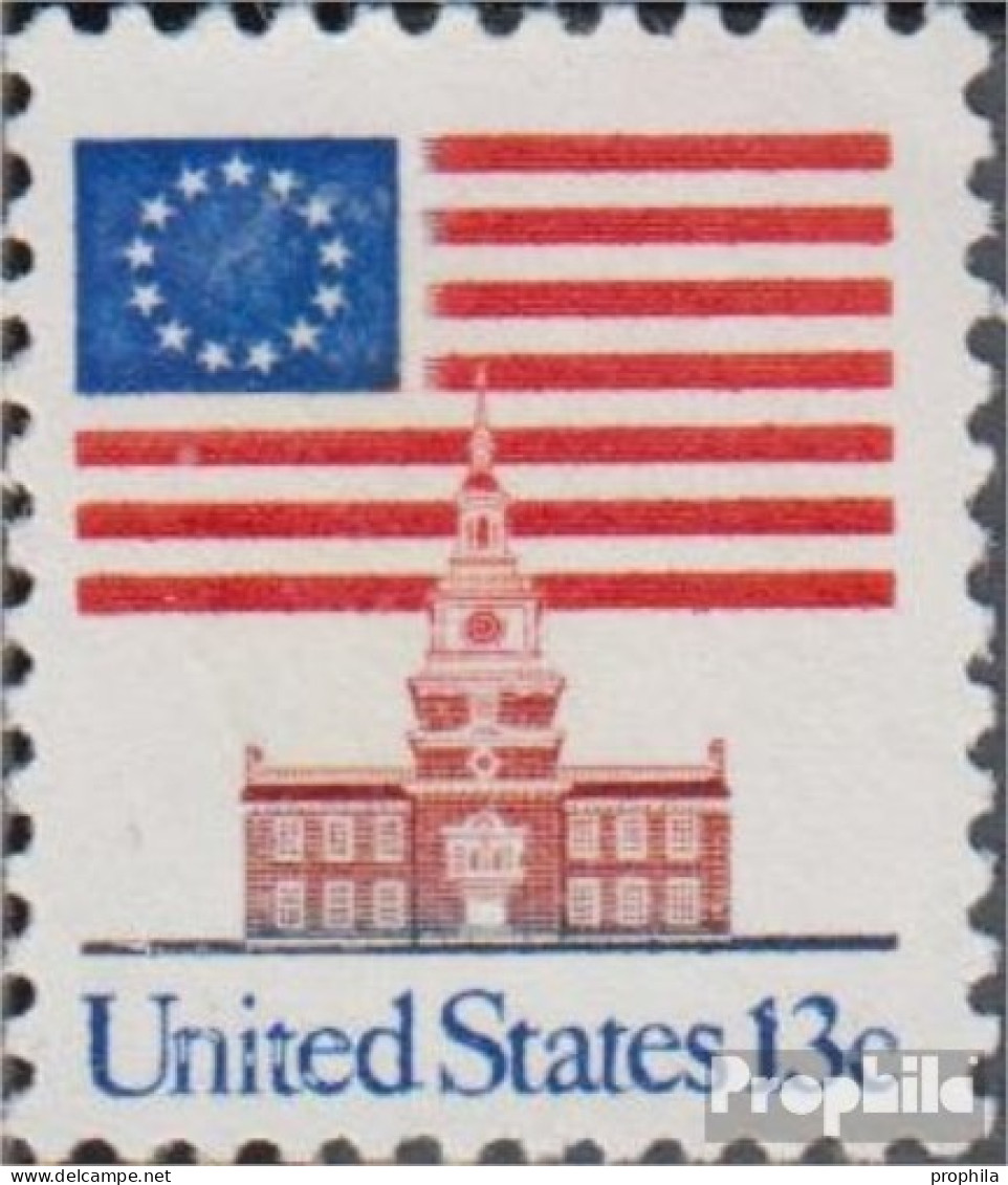 USA 1194F (kompl.Ausg.) Postfrisch 1975 Flagge Und Unabhängigkeitshalle - Unused Stamps