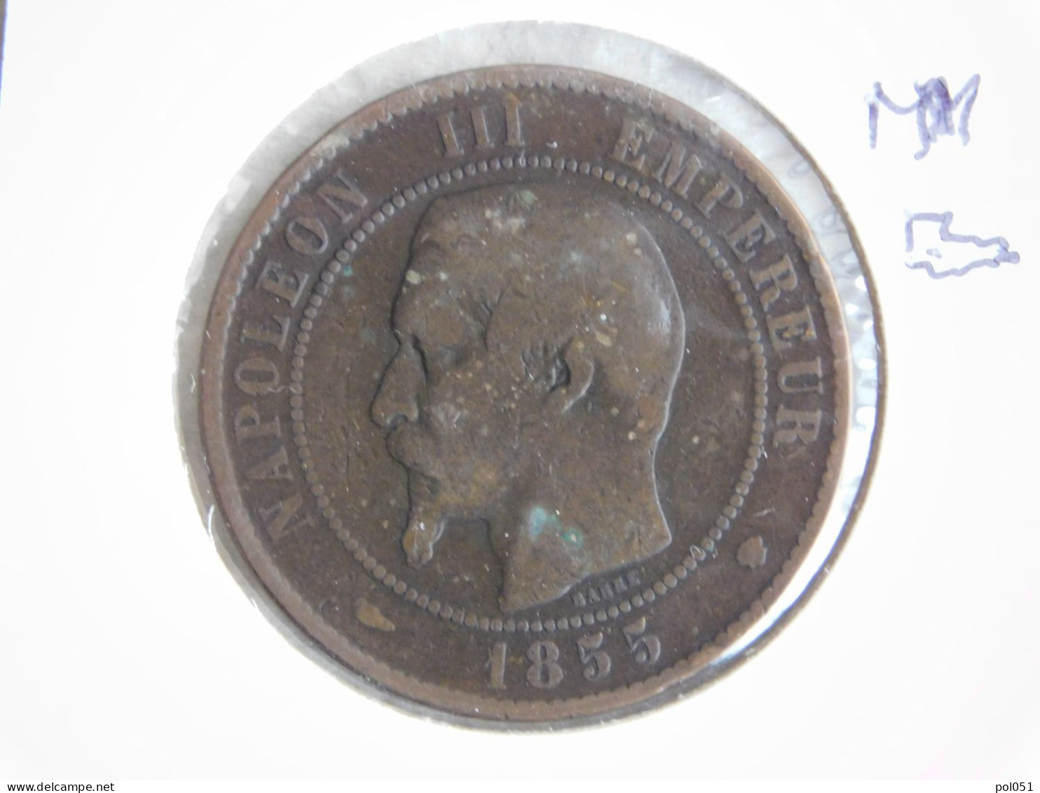 France 10 Centimes 1855 MA Chien (271) - 10 Centimes