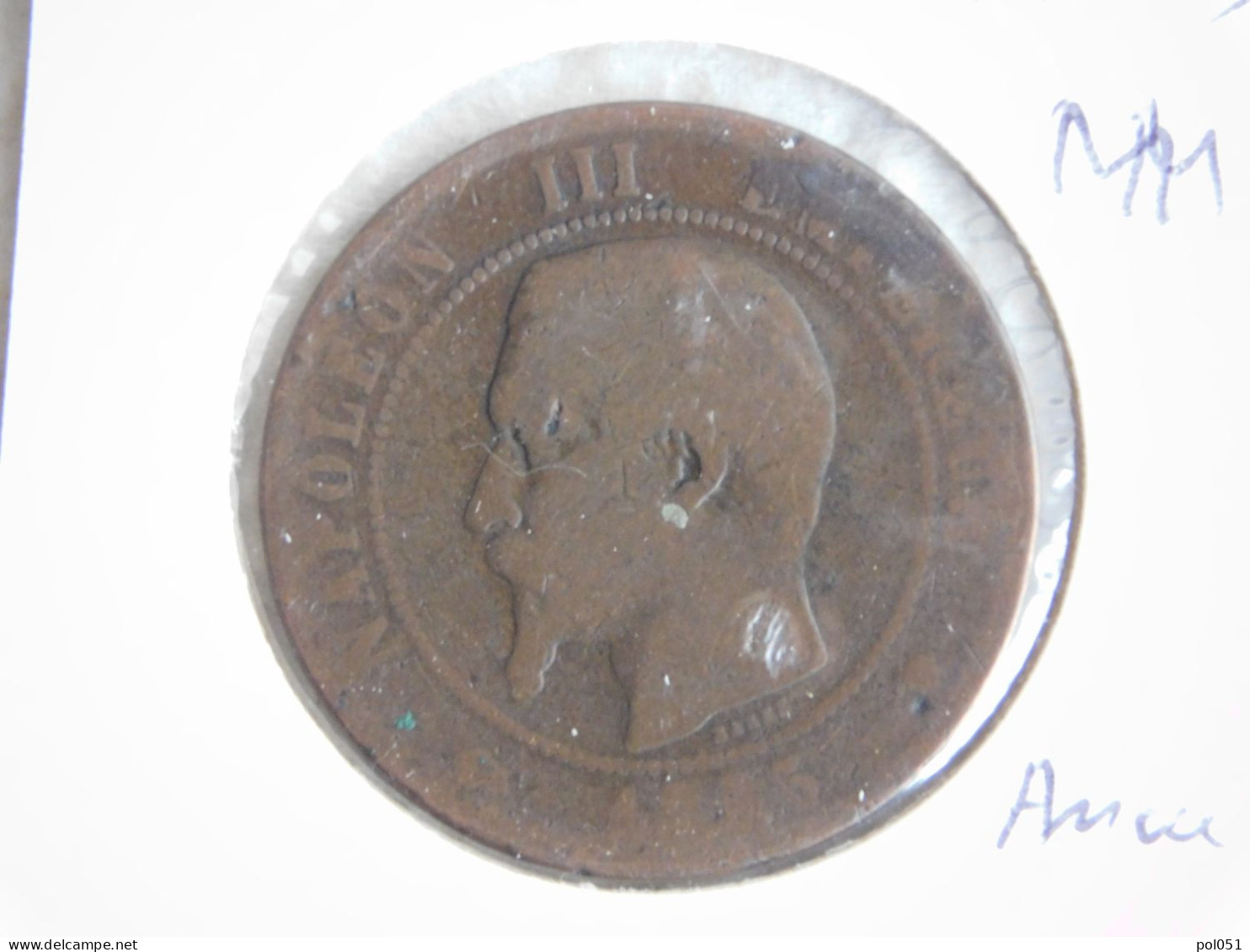 France 10 Centimes 1855 MA Ancre (272) - 10 Centimes