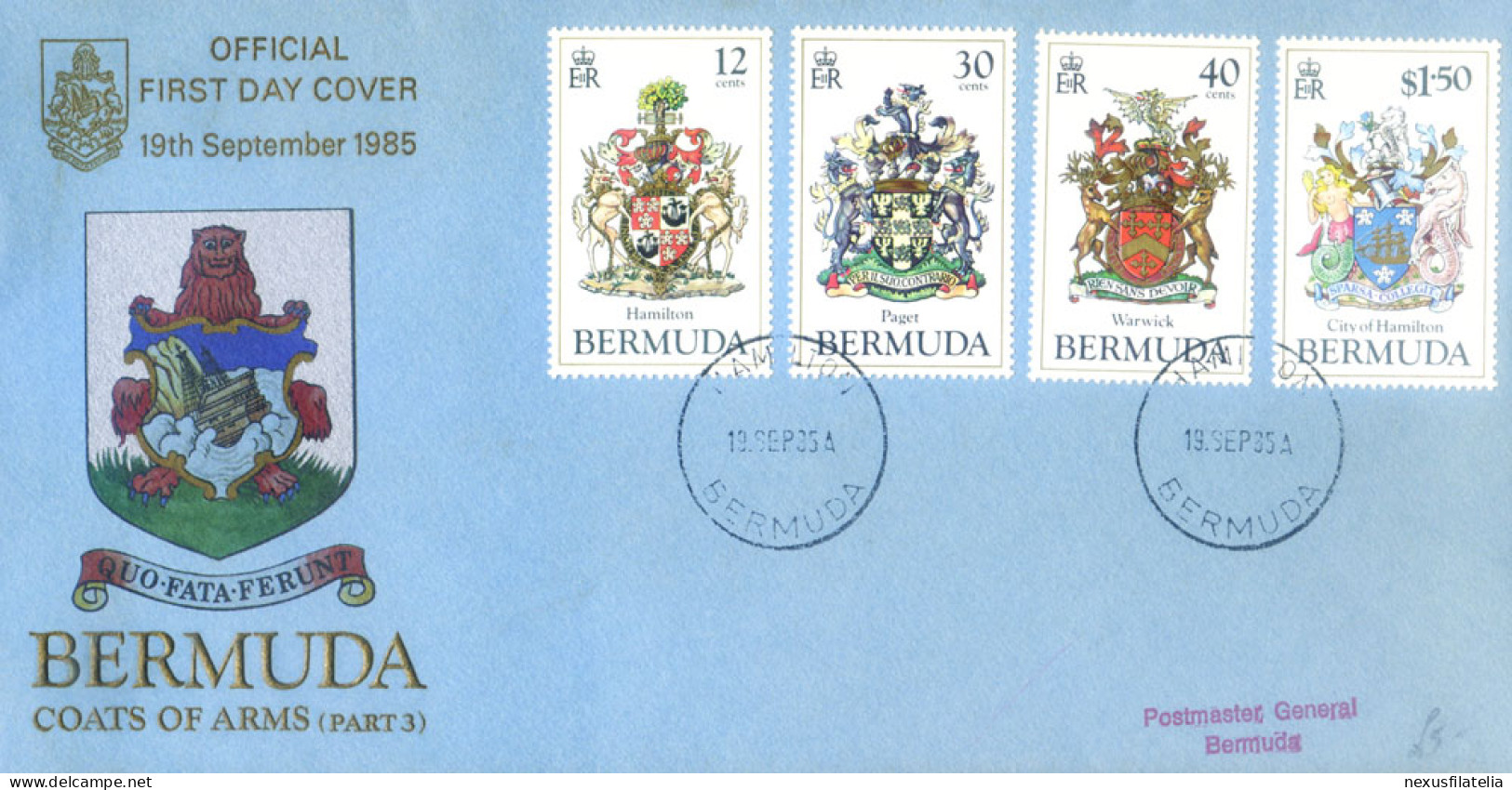 5 FDC Del 1985. - Bermudes