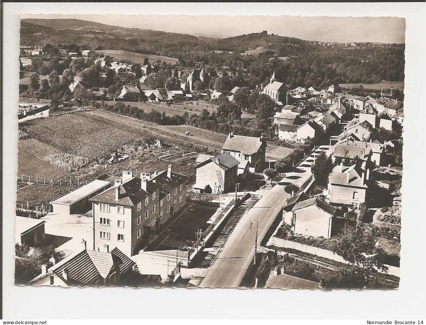 Dép. 23 - Pontarion - En Avion Au Dessus ... Route D'Aubusson - Pontarion